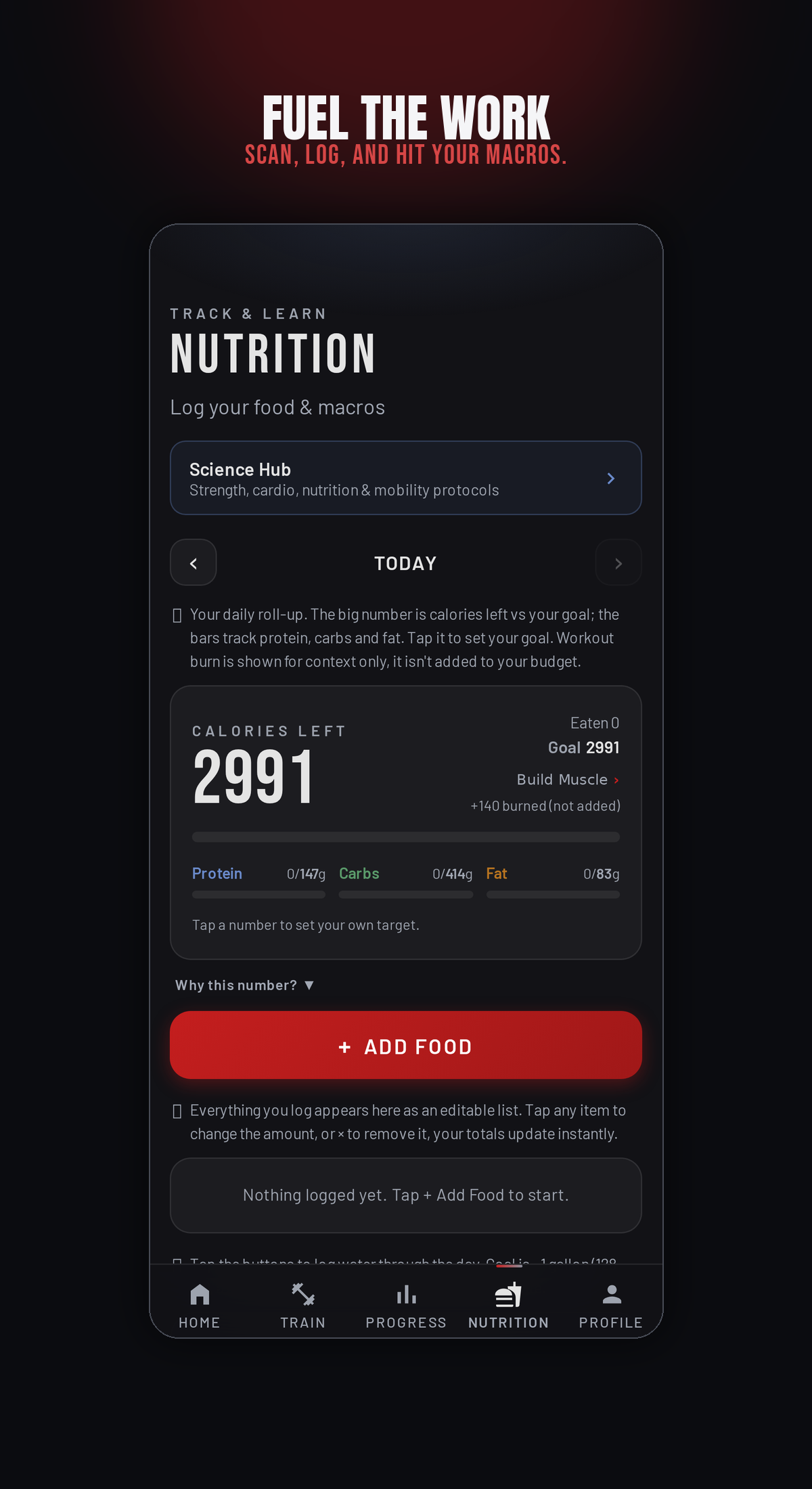 Nutrition screen